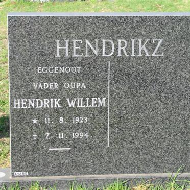 HENDRIKZ Hendrik Willem 1923-1994