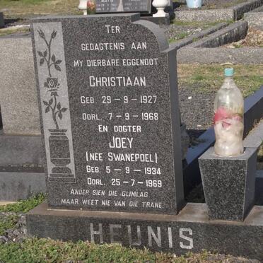 HEUNIS Christiaan 1927-1968 &amp; Joey SWANEPOEL 1934-1969