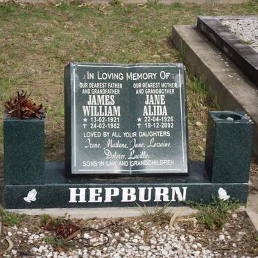 HEPBURN James William 1921-1962  &amp; Jane Alida 1926-2002