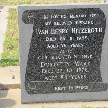 HITZEROTH Ivan Henry -1965 &amp; Dorothy Mary -1976
