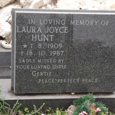 HUNT Laura Joyce 1909-1987