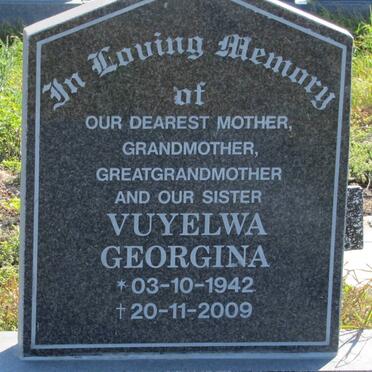 JACK Vuyelwa Georgina 1942-2009