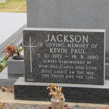 JACKSON Kevin Paul 1972-1990