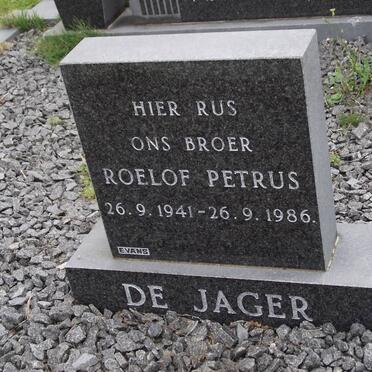 JAGER Roelof Petrus, de 1941-1986