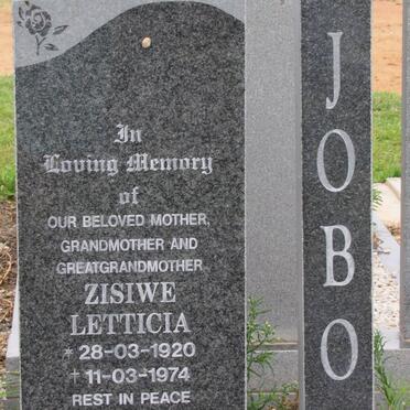 JOBO Zisiwe Letticia 1920-1974