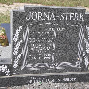 JORNA-STERK Elisabeth Apolonia 1938-1998