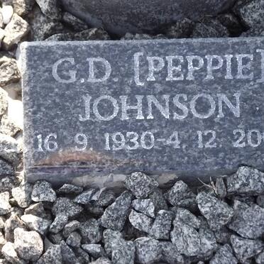 JOHNSON G.D. 1930-2001