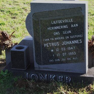 JONKER Petrus Johannes 1947-1993
