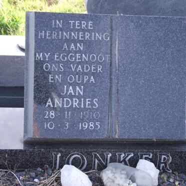 JONKER Jan Andries 1910-1985