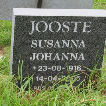 JOOSTE Susanna Johanna 1916-2005