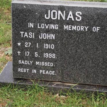 JONAS Tasi John 1910-1998