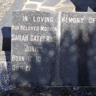JUNIUS Sarah Catherine 1888-1967