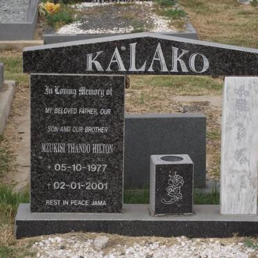 KALAKO Mzukisi Thando Hilton 1977-2001