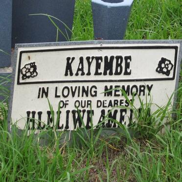 KAYEMBE Hleliwe Amelia 1924-2005