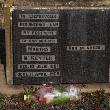 KEYTER Martha M. 1921-1968