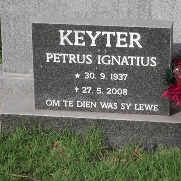 KEYTER Petrus Ignatius 1937-2008