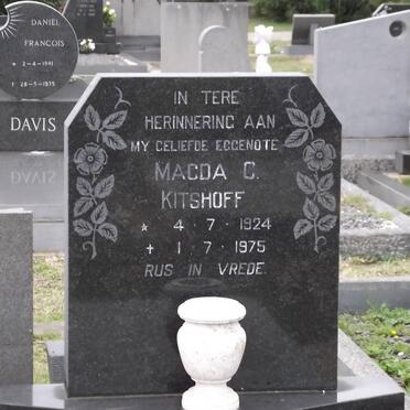 KITSHOFF Magda C. 1924-1975