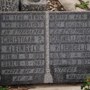 KLEINGELD Christiaan P. 1899-1962 &amp; Cornelia 1900-1974