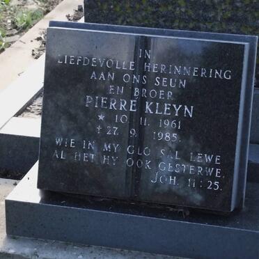 KLEYN Pierre 1961-1985