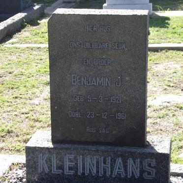 KLEINHANS Benjamin J. 1921-1961