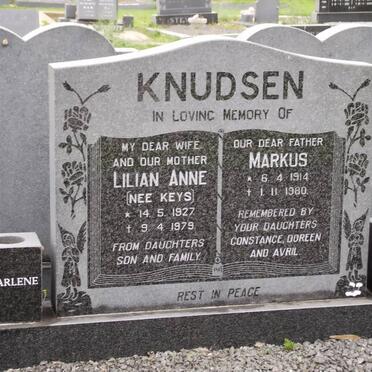 KNUDSEN Markus 1914-1980 &amp; Lilian Anne KEYS 1927-1979