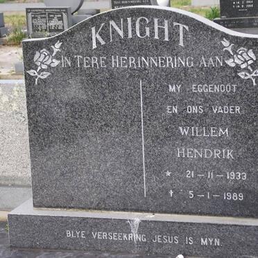 KNIGHT Willem Hendrik 1933-1989