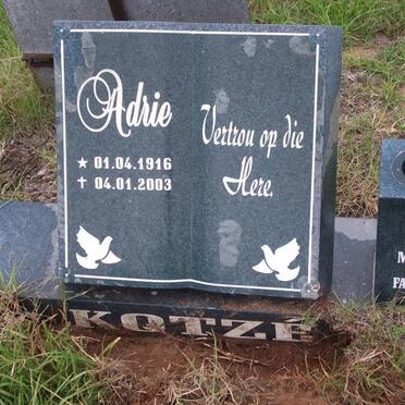 KOTZE Adriana Christina 1916-2003