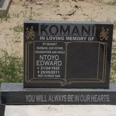KOMANI Ntoyo Edward 1922-2011