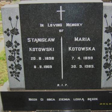 KOTOWSKI Stanislaw 1898-1969 &amp;  Maria 1899-1985