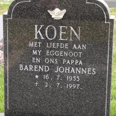 KOEN Barend Johannes 1955-1997