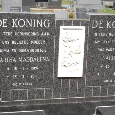 KONING Salomon, de 1918-1978 &amp; Martha Magdalena 1926-2011