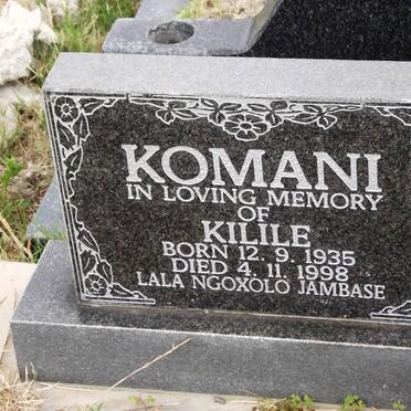 KOMANI Kilile 1935-1998