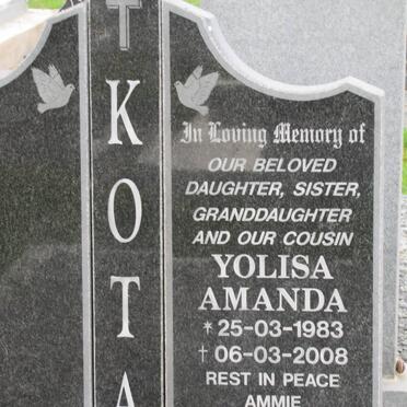 KOTA Yolisa Amanda 1983-2008