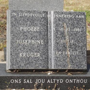 KRUGER Phoebe Josephine 1936-1981