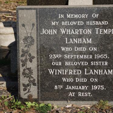 LANHAM John Wharton Temple -1965 :: LANHAM Winifred -1975