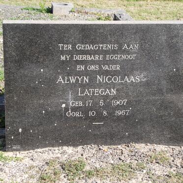 LATEGAN Alwyn Nicolaas 1907-1967