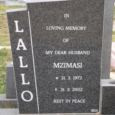 LALLO Mzimasi 1972-2002