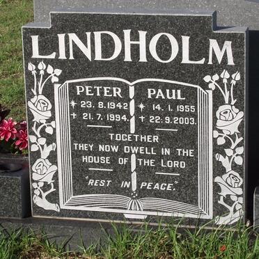 LINDHOLM Peter 1942-1994 :: LINDHOLM Paul 1955-2003