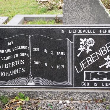 LIEBENBERG Albertus Johannes 1895-1971 &amp; Aletta Magdalena 1903-1978