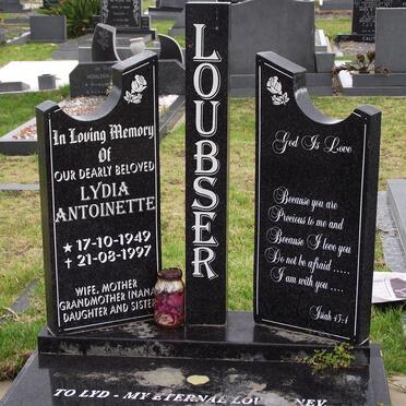 LOUBSER Lydia Antoinette 1949-1997