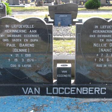 LOGGENBERG Paul Barend, van 1918-1976 &amp; Nellie Daisy 1918-1994