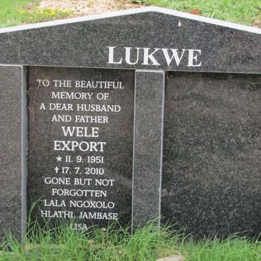 LUKWE Wele Export 1951-2010