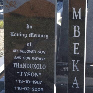 MBEKA Thanduxolo 1967-2009