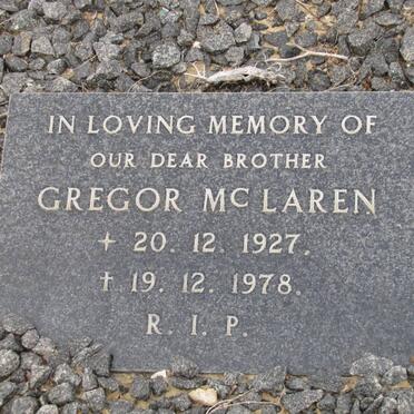 MC LAREN Gregor 1927-1978