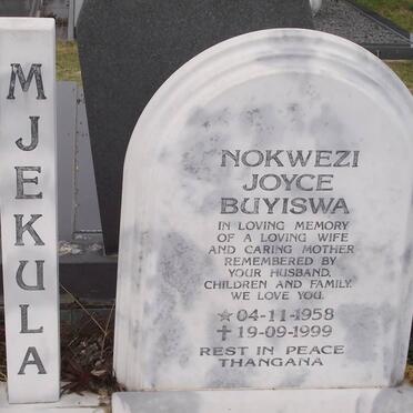 MJEKULA Nokwezi Joyce Buyiswa 1958-1999