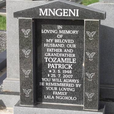 MNGENI Tozamile Patrick 1948-2007