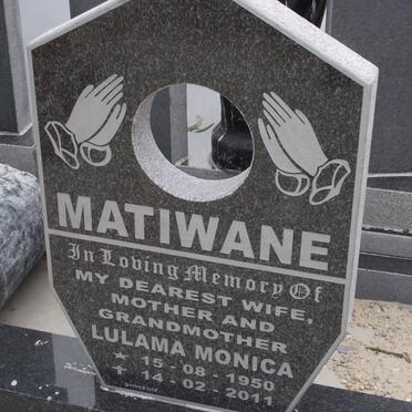 MTIWANA Lulama Monica 1950-2011