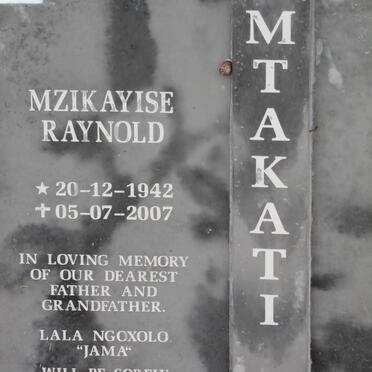 MTAKATI Mzikayise Raynold 1942-2007
