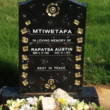 MTIWETAFA Rapatsa Austin 1982-2012