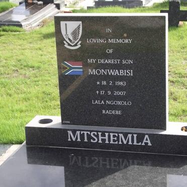 MTSHELMLA Monwabisi 1983-2007